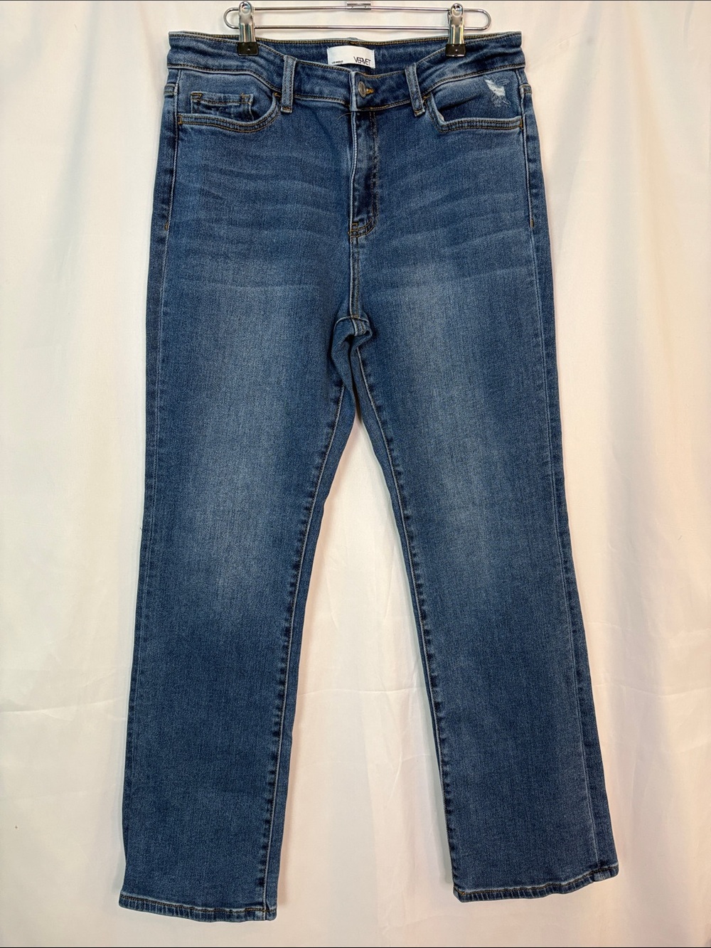 VERVET BY Los Angeles Medium Blue Straight Leg Jeans Size 31
